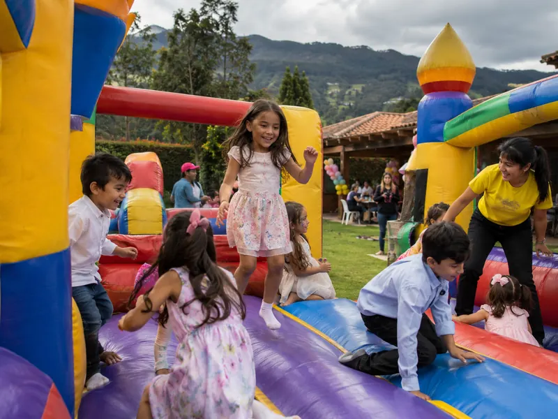 Fiesta infantil al aire libre